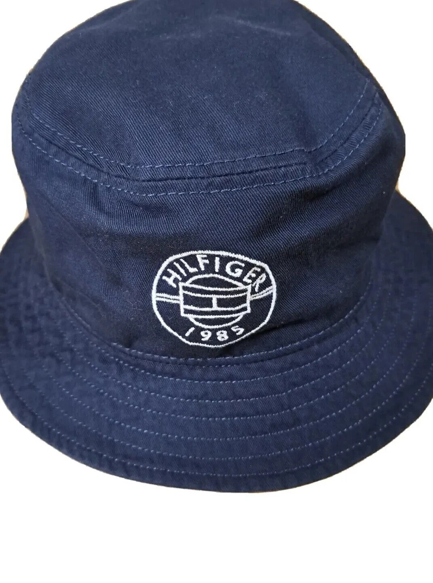 NWT MENS TOMMY HILFIGER CAP BUCKET HAT NAVY OS