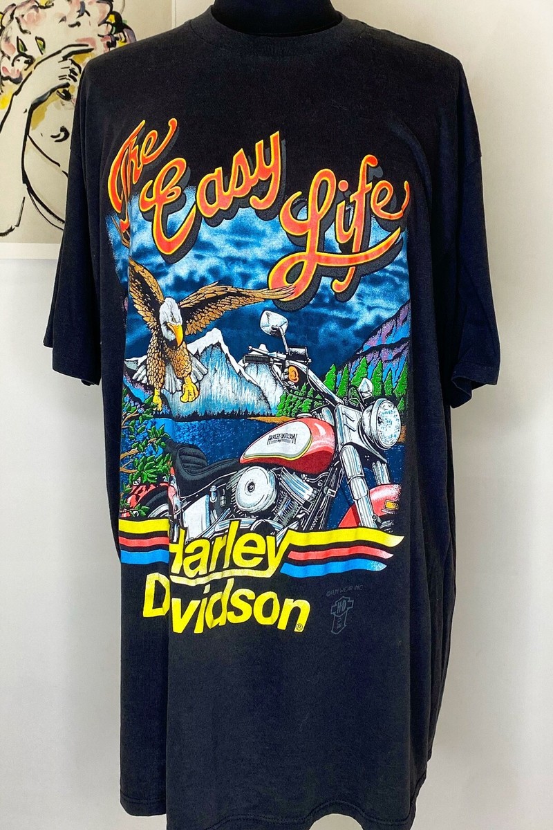 Harley Davidson Vintage Single Stitch Fun Wear 1980's T-shirt XXL