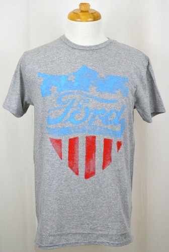 Camiseta Ford Motor Company Americana Usada Escudo Gráfico Camiseta Gris Claro HTHR NUEVA CON ETIQUETAS - Imagen 1 de 2