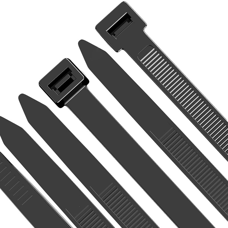 100 Pack Cable Zip Ties Heavy Duty 12 Inch, 7.6mm Strong Plastic Wire
