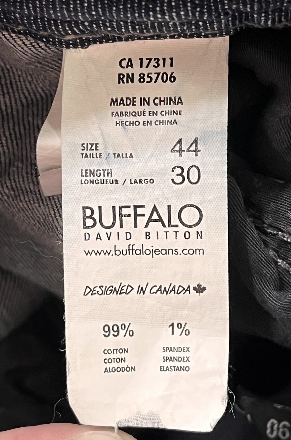 Buffalo David Bitton 44x30 Travis Basic Relaxed F… - image 7