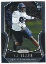 L.J .COLLIER 2019 PANINI PRIZM ROOKIE SEAHAWKS TCU HORNED FROGS S3