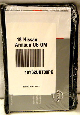 2018 NISSAN ARMADA US OM OWNERS MANUAL OPERATORS USER GUIDE BOOK SET *BRAND NEW!
