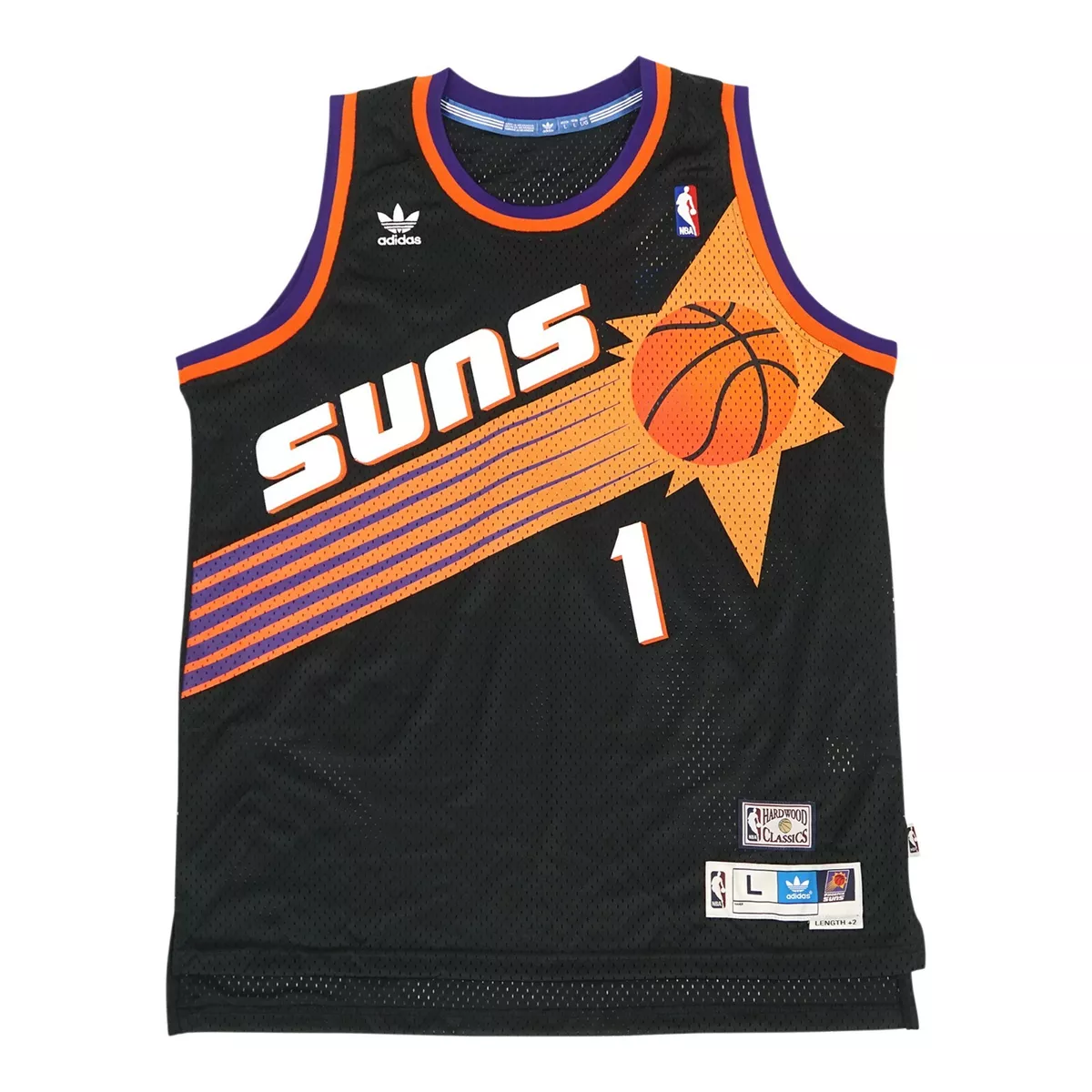 Devin Booker Adidas Phoenix Suns Soul Swingman Alt Black Throwback  Men's Jersey