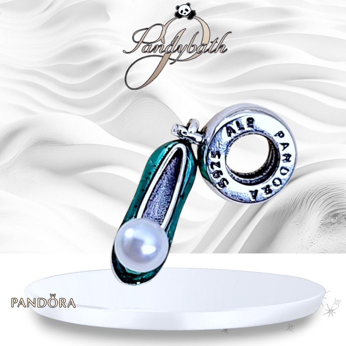 PANDORA 792139EN93 Disney Tinker Bell's Shoe Dangle Charm