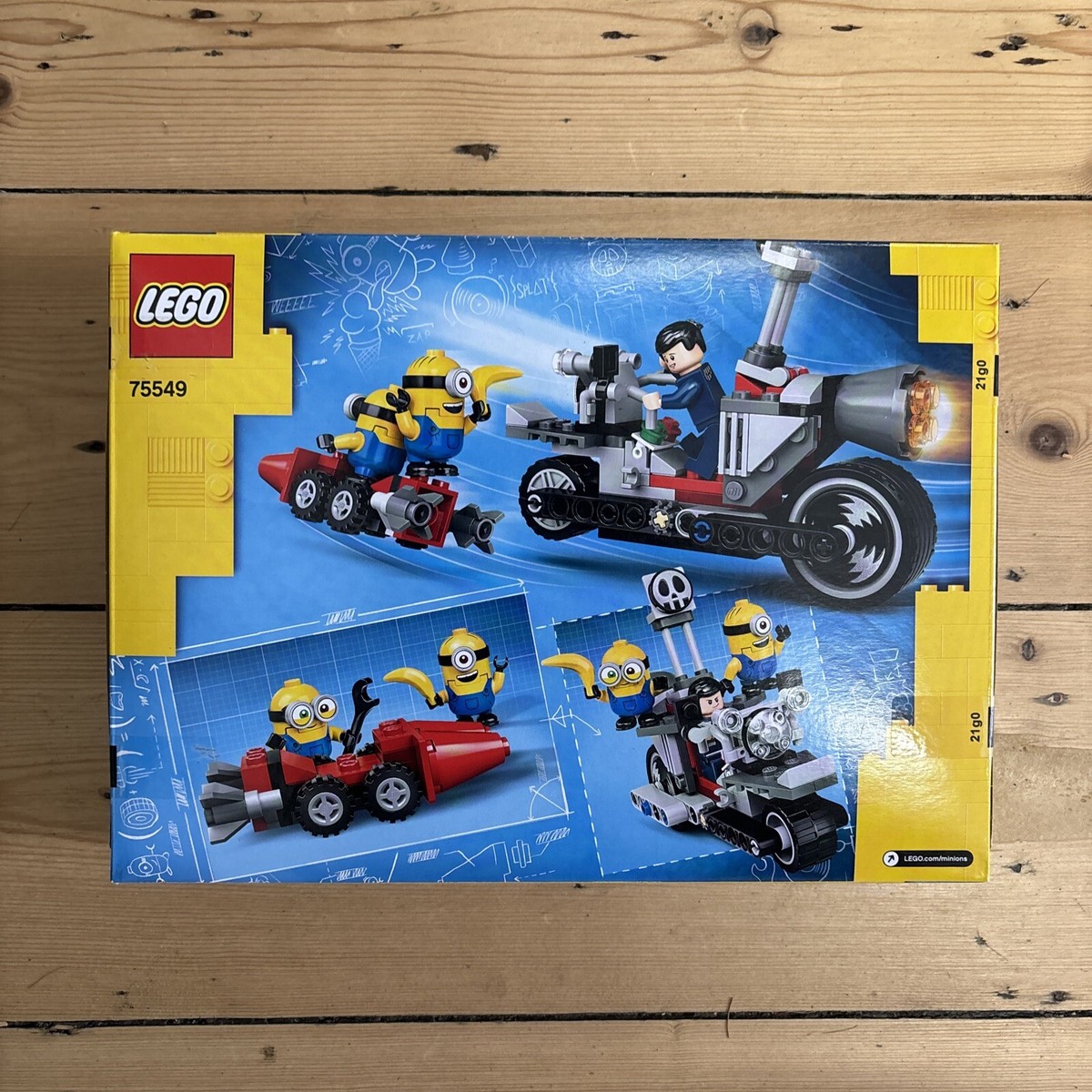 LEGO Minions 75549 Unstoppable Bike Chase Bob Stuart Gru Brand New