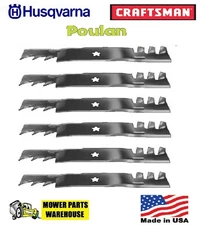 6 AYP POULAN GATOR HUSQVARNA MULCHING MOWER BLADES 48" CUT 173921 532173921
