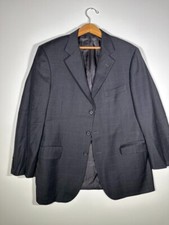 Brooks Brothers 346 Blazer Men 41 Black Check Sport Jacket Wool