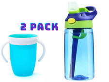 2pack Fast Ship Bundle Deal Baby Bottle Straw  Munchkin Miracle Trainer Cup US