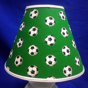 Soccer Balls On Green Lampshade Surfboard Lamp Shade Ebay