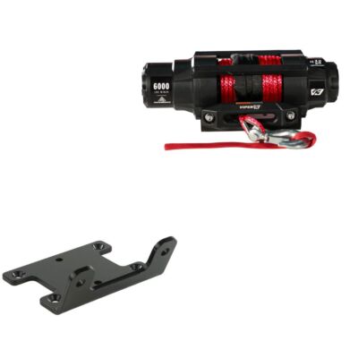 Viper 6000lbs V3 Winch Red Rope With Mount For Yamaha Bruin 350 2004-2009