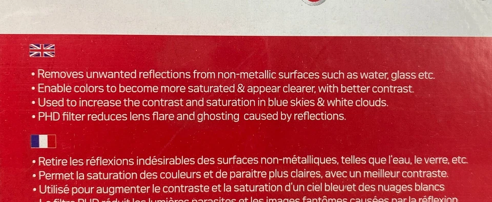 AGFA Circular Polarizing Glass Filter (CPL), 72mm 72 APCPL72 New in Package - Image 3 of 3