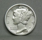 1926 MERCURY DIME, Fine (PT4-26)