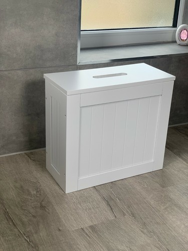 Dylex™ weiß, grau knackig WC Reinigungsmittel Aufbewahrung Aufgeräumte Box Einheit Badezimmer - Bild 3 von 12