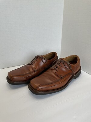 Ecco New Jersey Bicycle Bike Toe Brown Leather Mens Shoes