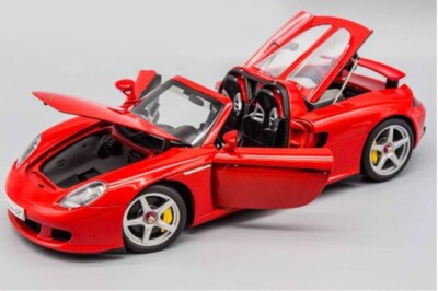 1:18 autoart Porsche Carrera GT diecast model car white Red | eBay
