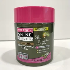 Smooth N Shine Polishing REVIVOIL Conditioning Hair Gel w/ Olive & Tea Tree Oil