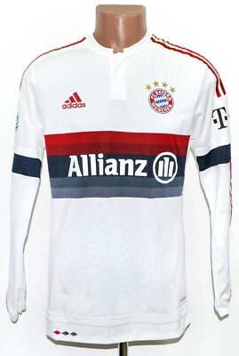 PLAYER ISSUE BAYERN MUNICH 2015 2016 AWAY FOOTBALL SHIRT SIZE M (6) ADIZERO