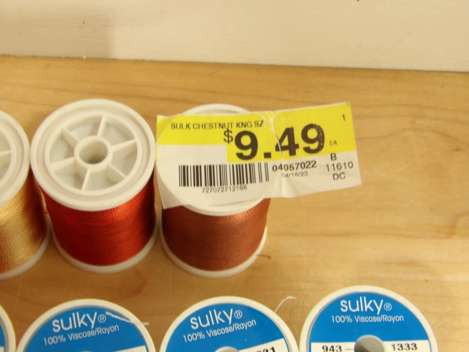 Sulky Lot of 16 Assorted Rayon Threads- 850 yard Spools - Image 3 of 4
