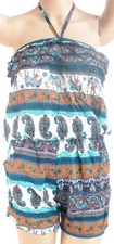 Jumpsuit Romper Playsuit Hippy beach dress shorts all-in-0ne 8 10 12 S M L