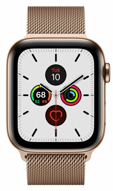 Buy Apple Watch Series 9 GPS + Cellular, 45mm Gold Stainless Steel Case  with Gold Milanese Loop - Apple