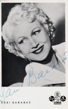 Autograph - Sari Barabas