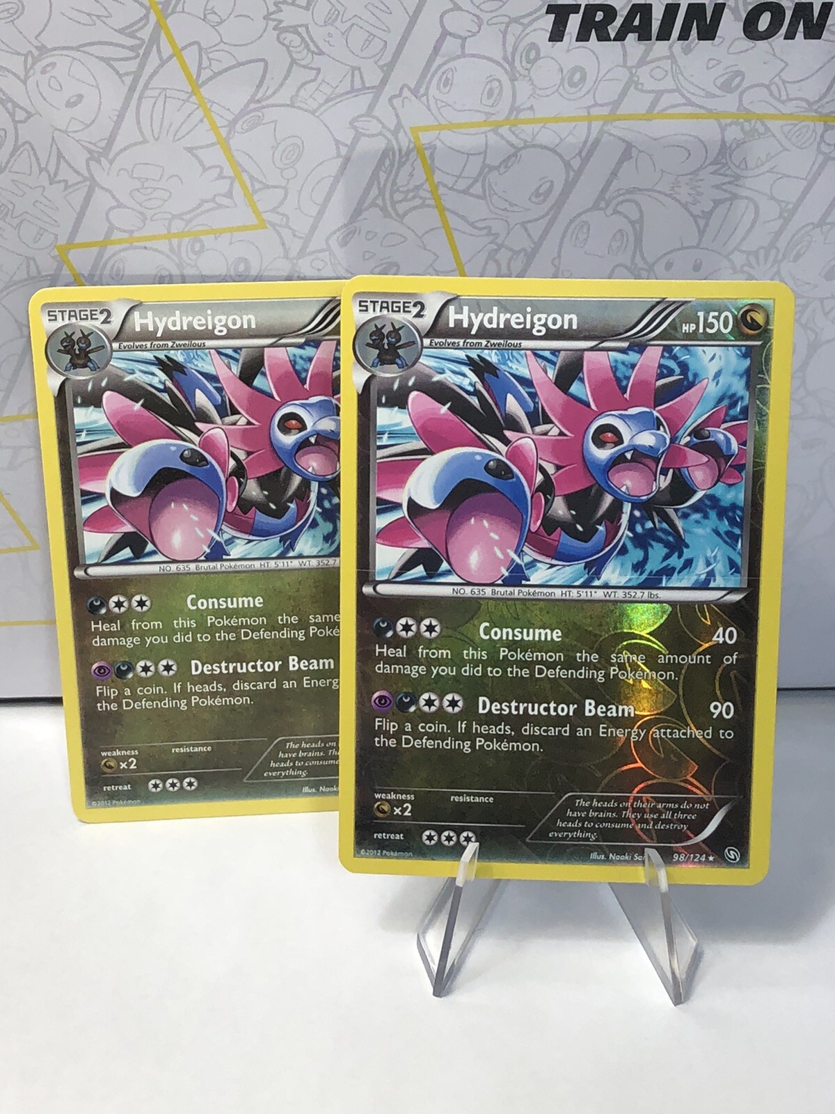 Pokemon TCG - Hydreigon 98/124 Reverse Holo Rare BW Dragons Exalted NM/LP