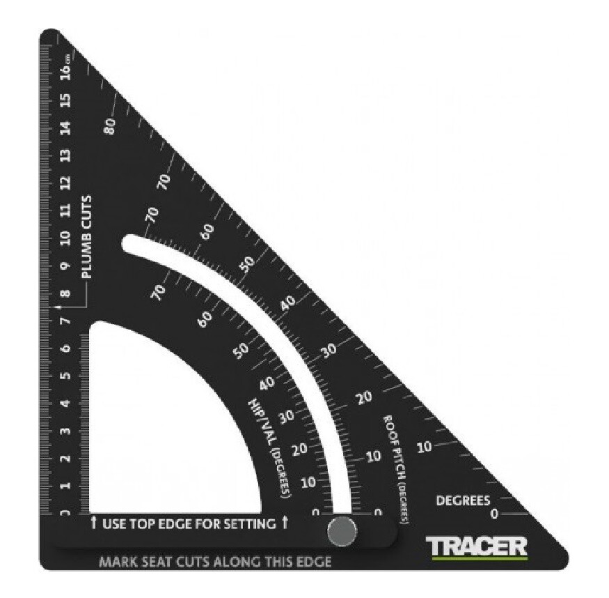 7" Prosquare Adjustable Measuring Tool (Professional Construction Square Tool With Lockable Arm And Easy To Read Laser Markings) - Image 2