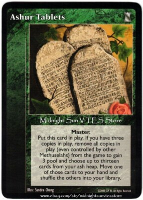 Ashur Tablets Keepers of Tradition V:TES VTES Vampire CCG