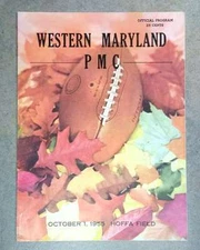 PENN MILITARY COLLEGE (PMC) @ WESTERN MARYLAND COLLEGE FOOTBALL PROGRAM - 1955 -