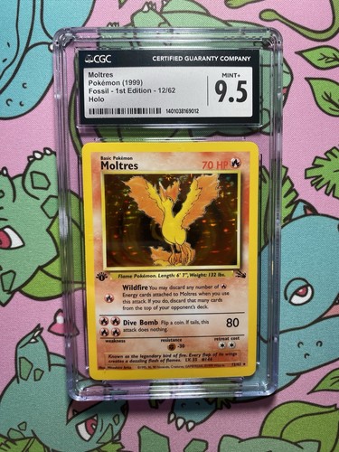 Moltres (1st Edition) graded CGC 9.5 for sale on eBay