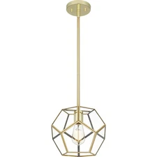 Quoizel QPP5593B OPEN BOX Kinslee Mini Pendant Polished Brass