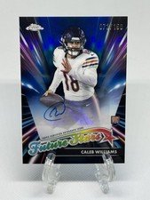 Caleb Williams 2024 Topps Chrome Future Stars Blue Rookie Card RC Auto /150