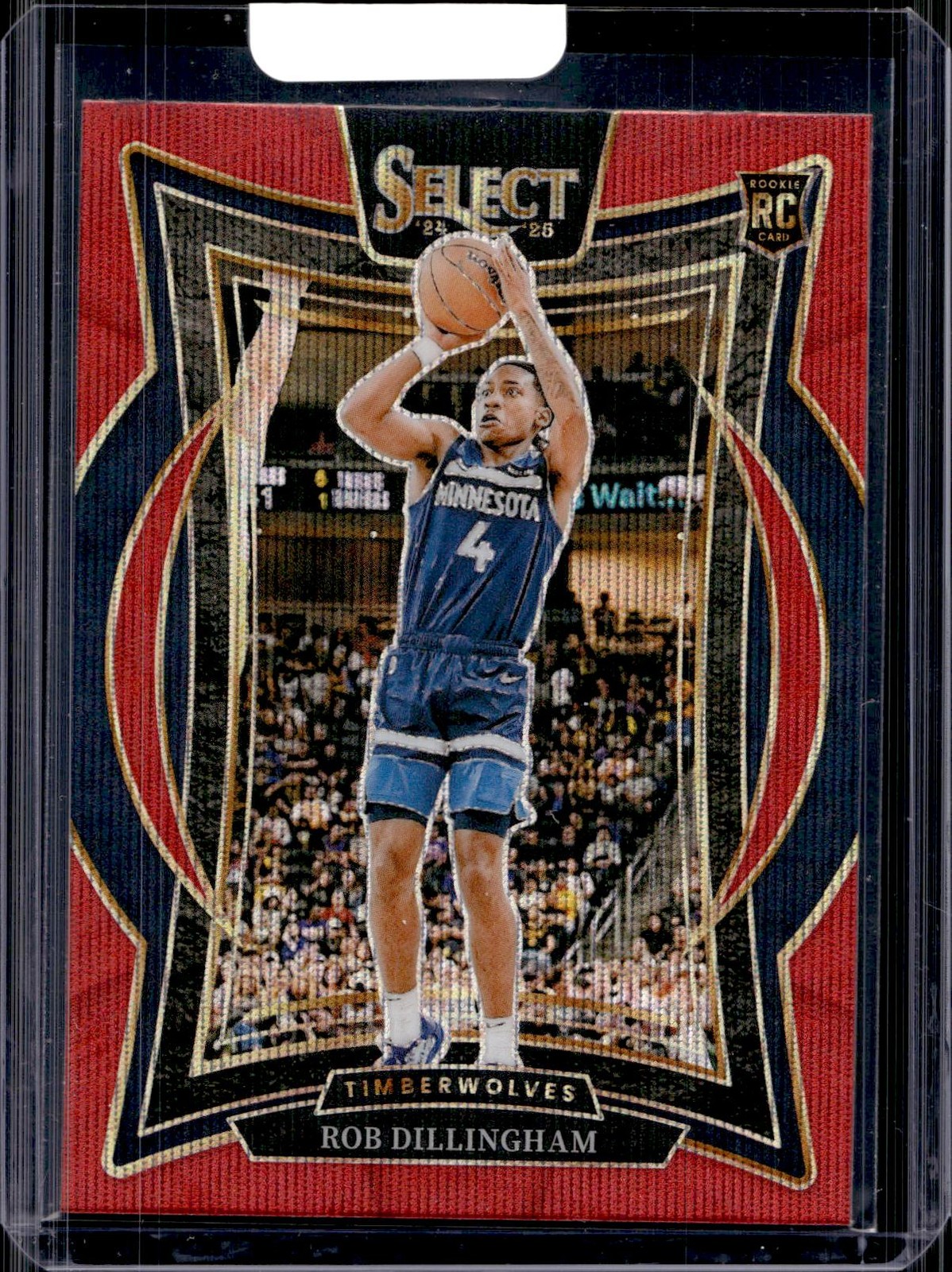 2024-25 Panini Select #84 Rob Dillingham Red Wave Prizm
