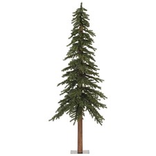 Vickerman 108"Plastic Natural Alpine Artificial Christmas Tree in Green