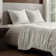 Bare Home Full Microplush Fleece Sheet Set - Ultra Soft Velvet - Cozy Warm