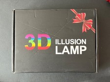 3D Illusion Lamp, Fantasy, 7 Colors, Touch Switch, Battery Powered