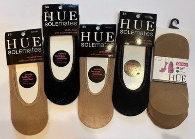 Hue Solemates Sheer Shoe Liners / Cushioned Soles - 5 Pair