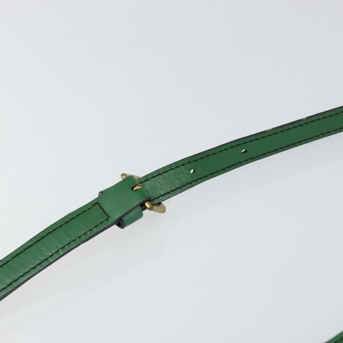 LOUIS VUITTON Epi Danube Shoulder Bag Green M45634 LV Auth BA7919 image 8