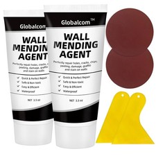 Kit de Réparation de Cloison Sèche, Kit Mural Spackle Mastic pour Remplissage Blanc 