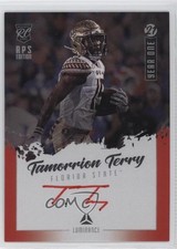 2021 Panini Luminance Year One Signatures RPS Red Tamorrion Terry Auto lz7