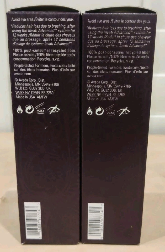 Revitalizador de couro cabeludo AVEDA INVATI Ultra Advanced 5 oz/150 ml novo na caixa (pacote com 2) - Imagem 4 de 4