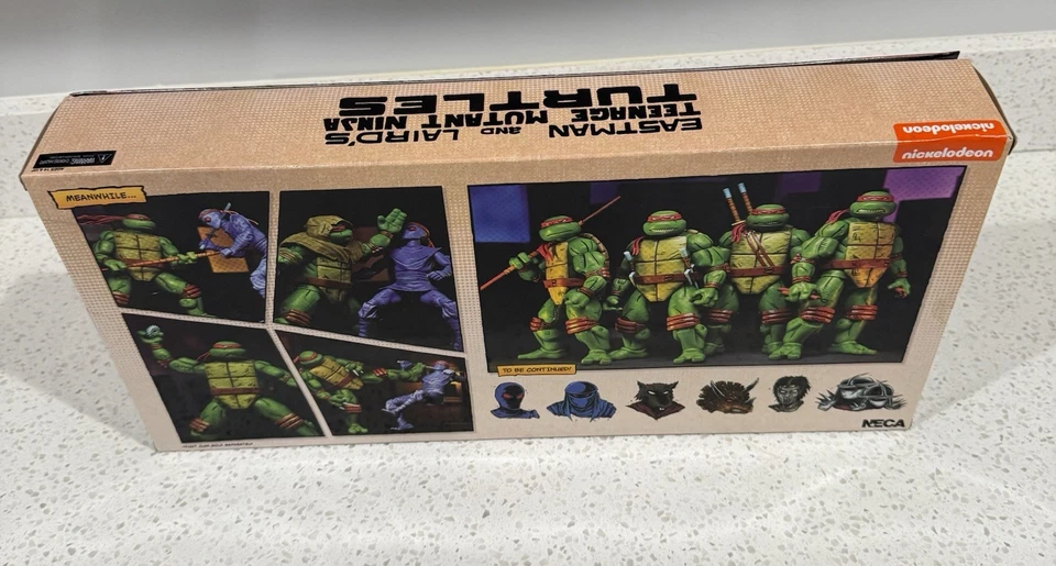 NECA Eastman and Lairds Teenage Mutant Ninja Turtles Paquete de 4 Nuevo en Caja Mirage TMNT  Foto 3 de 3