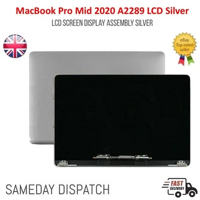 NON-OEM REPLACEMENT Replacement MacBook Pro Mid 2020 A2289 LCD Screen Display Assembly Silver