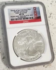 2012 $1 Silver American Eagle Coin, MS-70, San Francisco Mint, NGC Certified