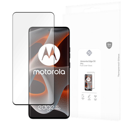 Panzerfolie Schutzglas Motorola Edge 50 Pro Displayschutz - Cazy - Schwarz