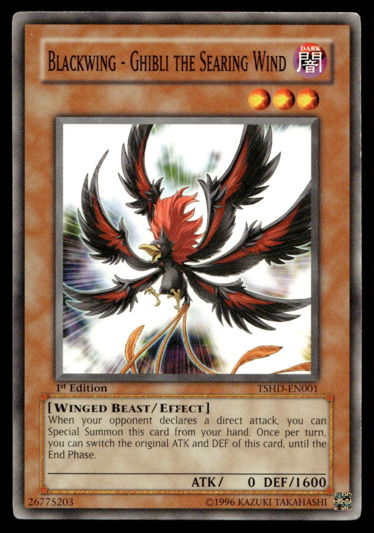 Blackwing - Ghibli the Searing Wind - TSHD-EN001  - 1st Edition - YuGiOh