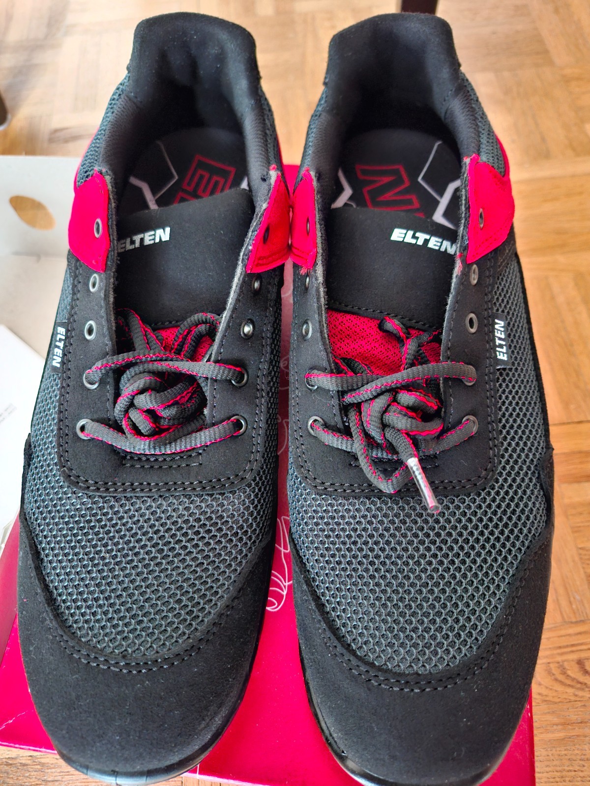 Chaussures de sécurité Elten Lonny Red S1PS contre la fatigue des pieds