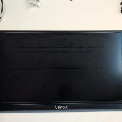 Lepow 15.6'' Portable LCD Monitor 1080p HDMI USB-C w/ Speakers Z1 Black