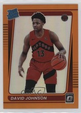 2021 Panini Donruss Optic Rated Rookie Orange Prizm /199 David Johnson #193 3hd